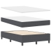 Cama con Base y Colchón Gris Oscuro 120x200 cm Tela de Pana