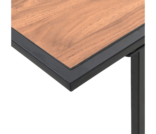 Mesa de Jardín  Marrón 100x55x70 cm DPC y Acero