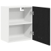 Gabinete Colgante de Roble Negro  50x31x60 cm Hecho de Madera Elaborada