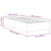 Estructura de Cama Gris Oscuro 90x200 cm Tela de Corduroy