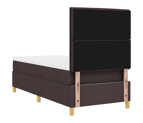Base de Cama Box Spring Marrón oscuro Madera 100 x 200 cm