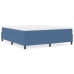 Cama Box Spring  Azul Super King Tela de Pana