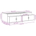 Estructura de Cama con Almacenamiento  Roble Negro 90x190 cm