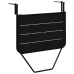 Mesa de balcón colgante plegable  negra de 60x40 cm en acero