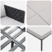 Tumbona  con cojines para 2 personas Anthracite 115x153x69,5 cm Acero