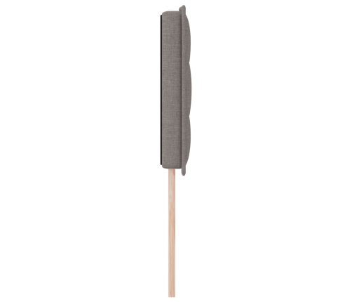 Cabecero Diseño Líneas Taupe 140 cm Tela