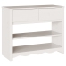 Mesa Consola  ""DRAMMEN"" Blanca 89,5x37x73 cm Madera Sólida de Pino