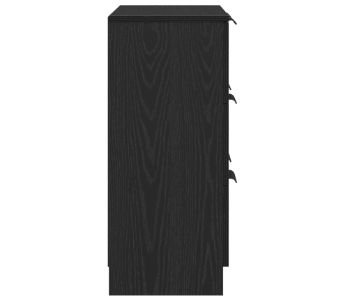 Aparador de roble negro de  60x30x70 cm de madera elaborada