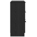 Aparador de roble negro de  60x30x70 cm de madera elaborada