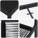 Conjunto de 5 Piezas de Comedor Jardín  Negro Rattan PVC