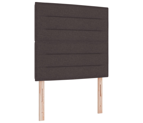 Cabecero  Marrón oscuro Tela 80 cm Rectangular Contemporáneo
