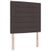 Cabecero  Marrón oscuro Tela 80 cm Rectangular Contemporáneo