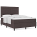 Cama con Box Spring y Colchón Gris Oscuro 140x200 cm Tela