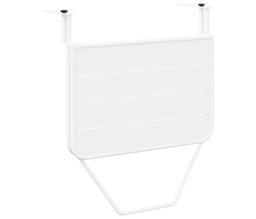 Mesa de Balcón Colgante  Plegable Blanca 60x40 cm Acero