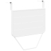Mesa de Balcón Colgante  Plegable Blanca 60x40 cm Acero