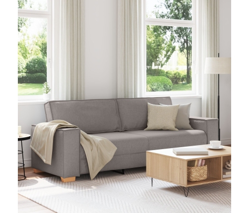 Sofá de 3 plazas  Taupe 180 cm Tela