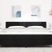 Cabecera LED acolchada negra 90 cm tela