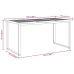Conjunto de Comedor de Jardín  5 Piezas Tono Gris y Madera