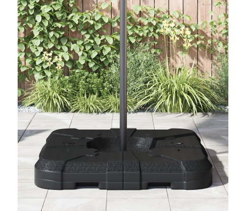 Set de Base para Paraguas de 2 Piezas : 110kg de Arena o 70kg de Agua