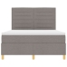 cama con colchón  Box Spring Taupe 140x190 cm tela