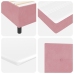 Cama con Base de Resortes con Colchón Rosa 90x200 cm Terciopelo