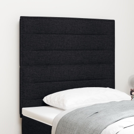 Cabecero  Negro Tela 90 cm Cabecero Rectangular Moderno
