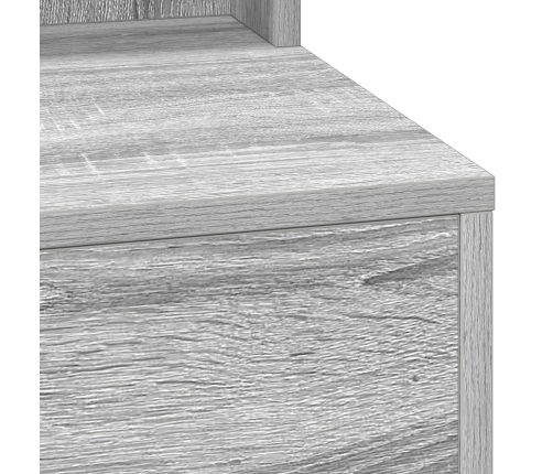 Mesa de tocador  con luces LED en Gris Sonoma - 50x41x135 cm