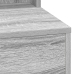 Mesa de tocador  con luces LED en Gris Sonoma - 50x41x135 cm
