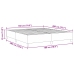 Cama Box Spring  Gris Oscuro Super King de Tela de Corduroy