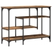 Mesa Consola de madera antigua 100x35x75 cm de madera aglomerada y acero