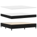 Cama con base de muelles  con colchón y LED Negro 200x200 cm Tela
