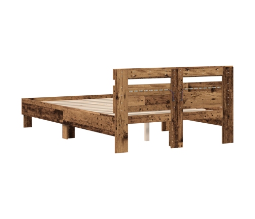 Armazón de Cama de Madera Elaborada Madera Vieja Madera