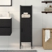 Armario de baño  Negro Roble 33x33x120,5 cm Madera elaborada