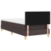 Cama de Resorte  con Colchón Marrón 90x200 cm Tela