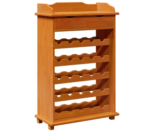 Expositor de Vino 90x60x30 cm Madera Maciza de Pino