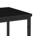 Mesa de Consola  Negro Roble 200x30x75 cm Madera Ingenierizada y Acero