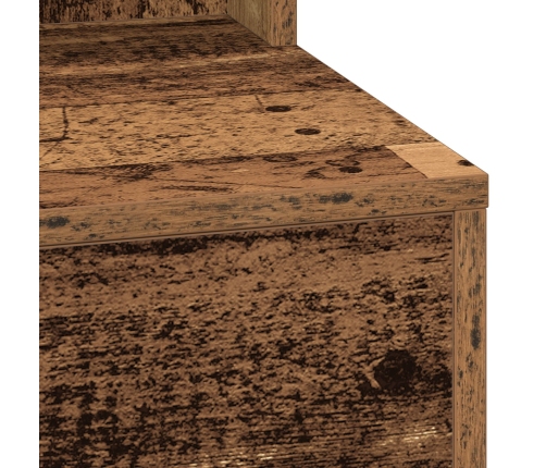 Mesa de tocador  con luces LED de madera antigua 79x41x135 cm