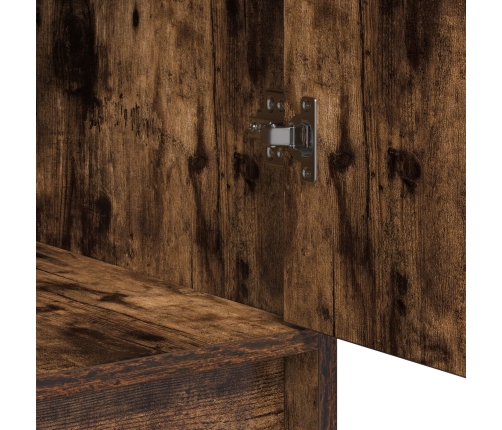 Sideboard  de Roble Ahumado 40x41x75 cm de Madera Compuesta