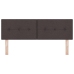 Cabecero tufted de botones marrón oscuro de 160 cm en tela