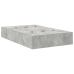 Estructura de cama Gris concreto Concreto Individual Robusta
