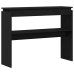 Mesa Consola  Negra de Roble 80x30x102 cm de Madera Compensada