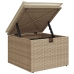 Set de Sofás de Jardín  de 9 Piezas con Cojines Beige Poliratán