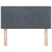 Cabecero  acolchado con botones gris oscuro 80 cm de terciopelo