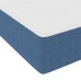 Cama con Box Spring y Colchón Azul 140x200 cm de Tela de Terciopelo