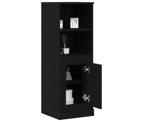 Gabinete Alto de Roble Negro 36x35.5x103.5 cm Madera MDF