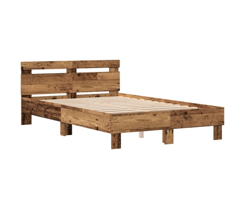 Armazón de Cama de Madera Elaborada Madera Vieja Madera