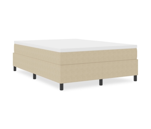 Cama con somier  Verde Claro Gris 160x200 cm Tela de Corduroy