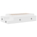 Cama  Blanca Madera de calidad 90 x 190 cm Con almacenamiento