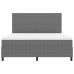 Cama Box Spring  con Colchón Gris Claro Súper King Tela de Pana
