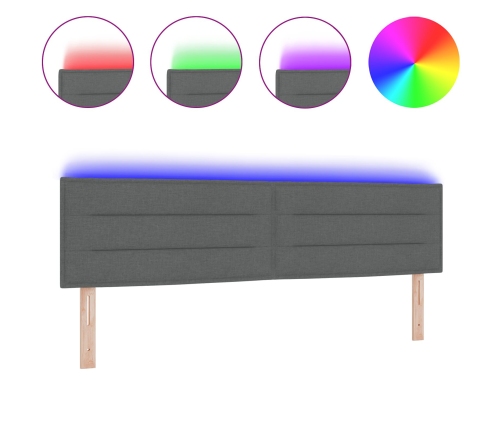 Cabecera  Diseño de Líneas Gris Oscuro 90 cm Tela